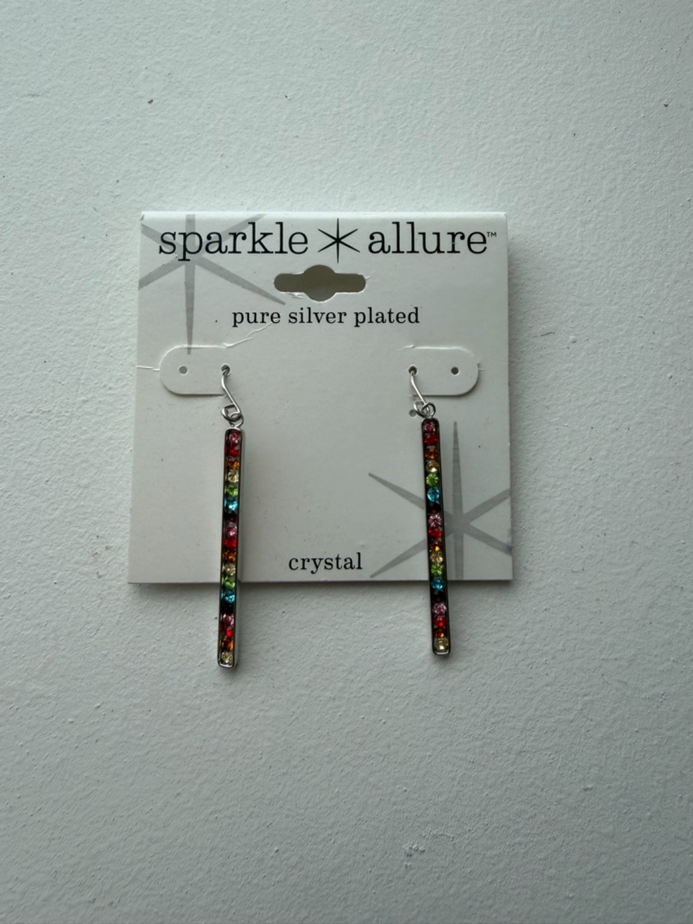 VPL White Retail Display Card with Earring Hooks